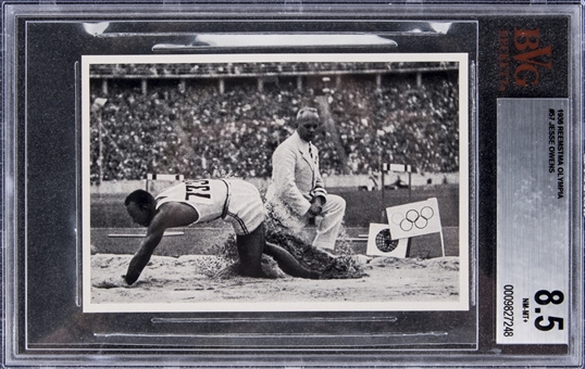 1936 Reemtsma Olympia #57 Jesse Owens – BVG NM-MT+ 8.5